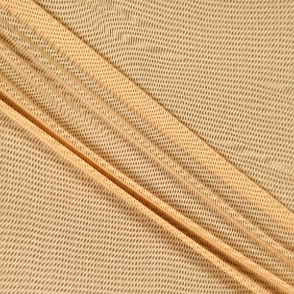 Power Stretch Mesh Fabric Mist Gold, Fabric by the Yard
