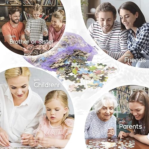 Miniatura 6 de Rompecabezas para niños 1000 piezas atrapasueños lobo para adultos rompecabezas de madera creativo juegos de arte juguetes