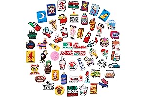 60 Pcs Mexican Shoe Charms for Women Girls Decoration