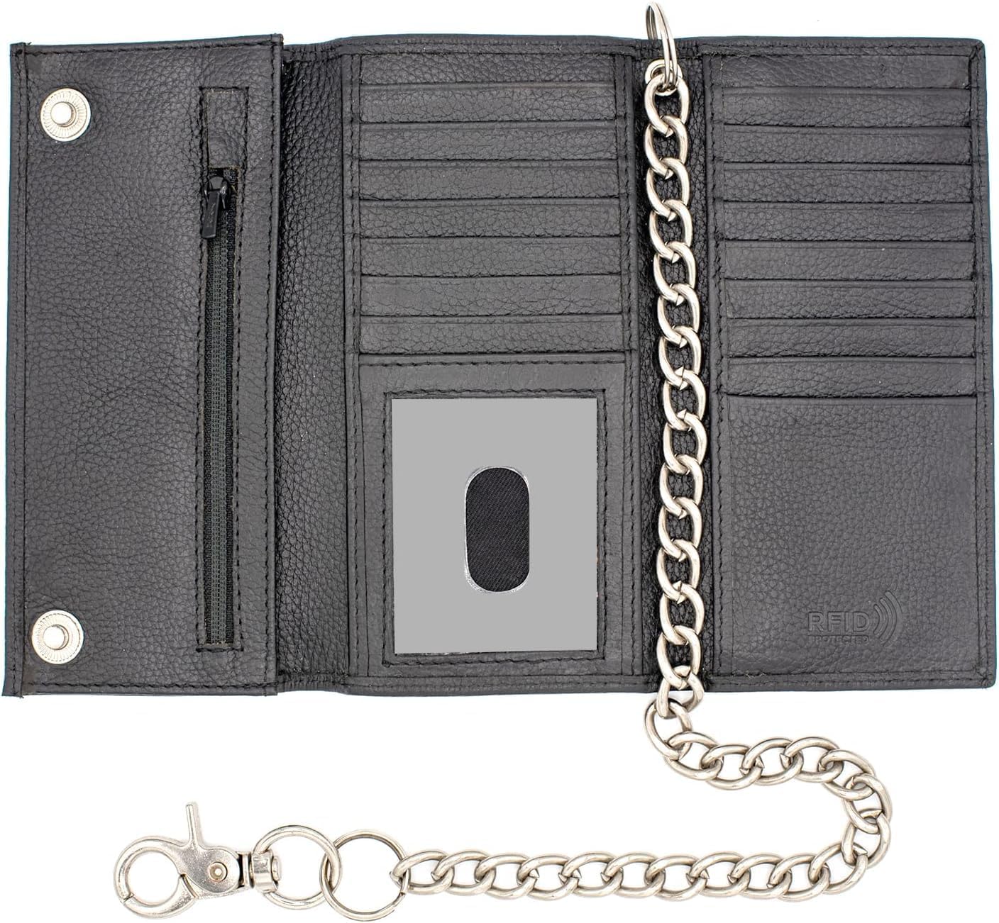 SAINT LAURENT PARIS スタースタッズ チェーンウォレット アップタウン