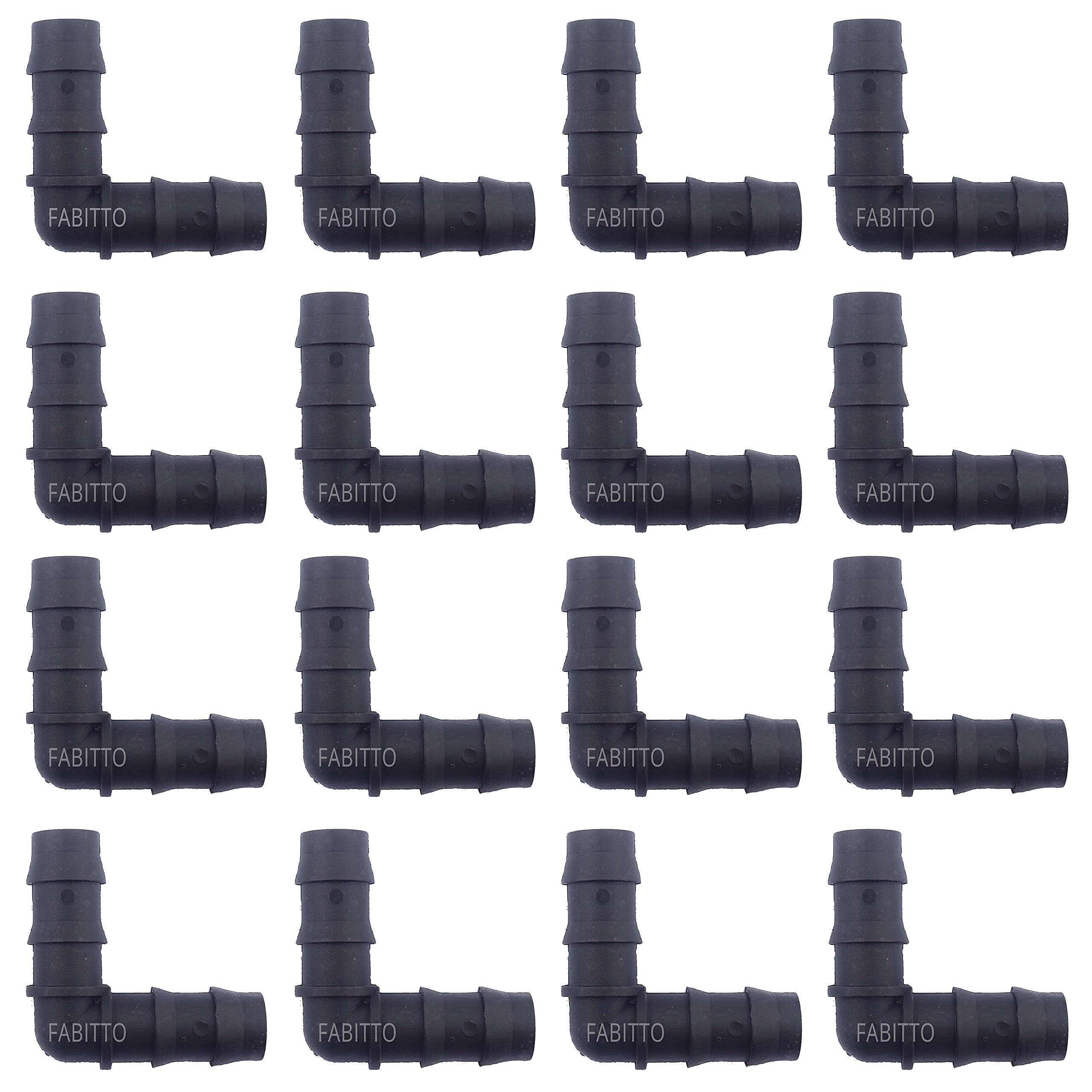 FABITTO 16mm Drip Irrigation Pipe Elbows Accessories Connectors for Drip Watering Elbow Joiner 100 Pieces. (B084G8JJ4G) Amazon Price History, Amazon Price Tracker