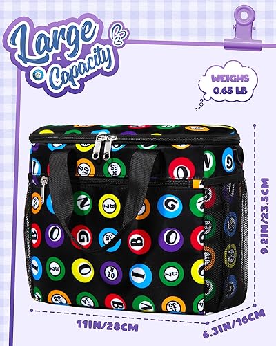 Miniatura 4 de Bolsa de bingo para Daubers Dabbers Dobbers Dotters Bolsas de bingo grandes con bolas de bingo Imprimir Casino Bingo Bolsa de juego para Bingo Set