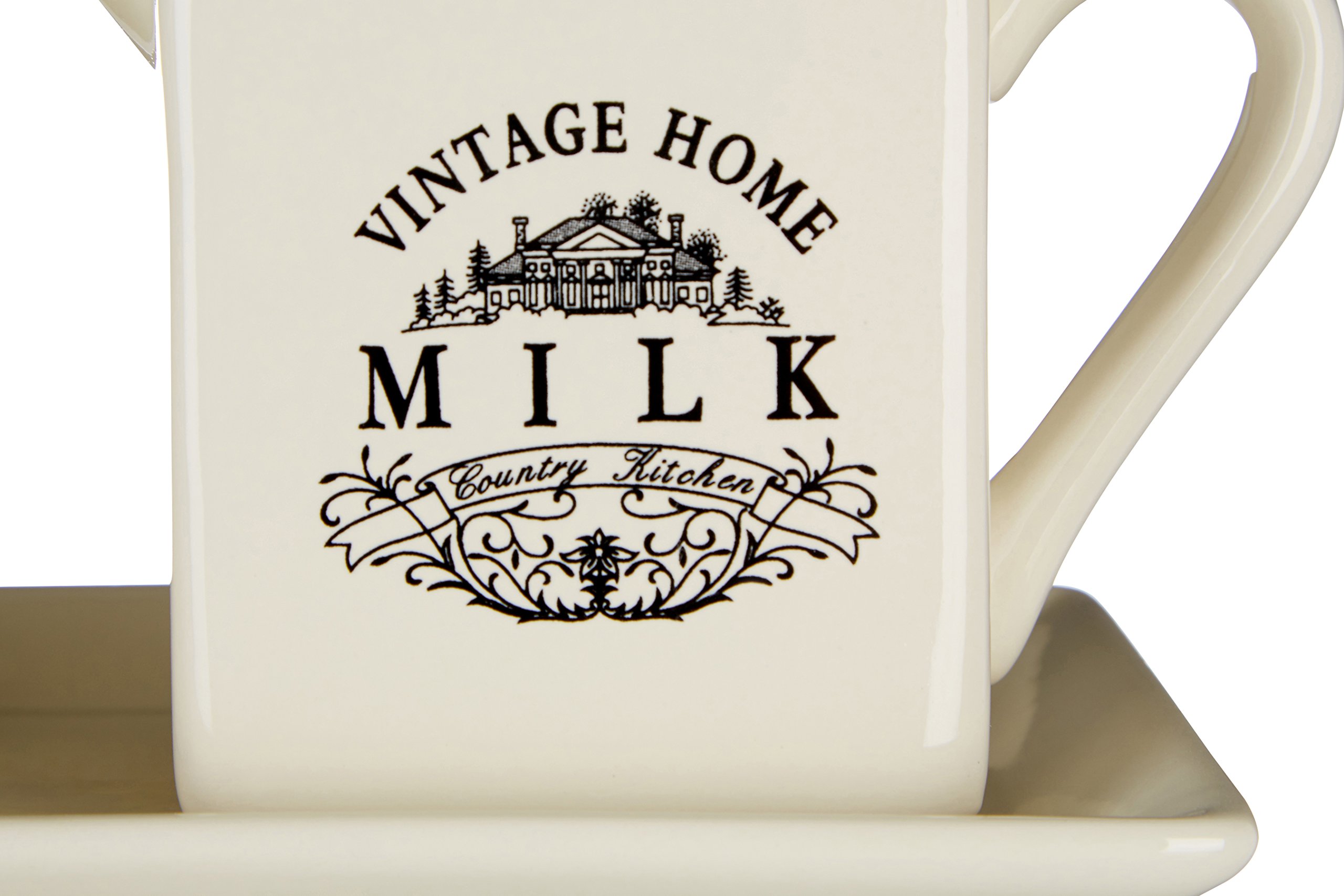 Premier Housewares - Juego de azucarero y Jarra de Leche, Color Crema