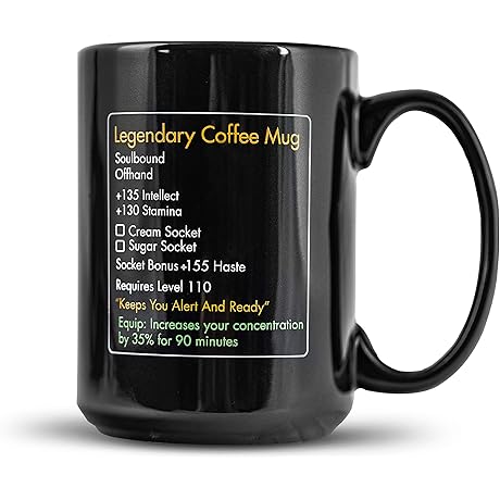 MMO Wow Cup: Legendary Coffee Mug Level 110