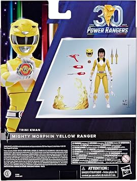 Power Rangers Lightning Collection Remastered Mighty Morphin Yellow Ranger 6-Inch Action Figure, Toys for Boys and Girls Ages 4 and Up
