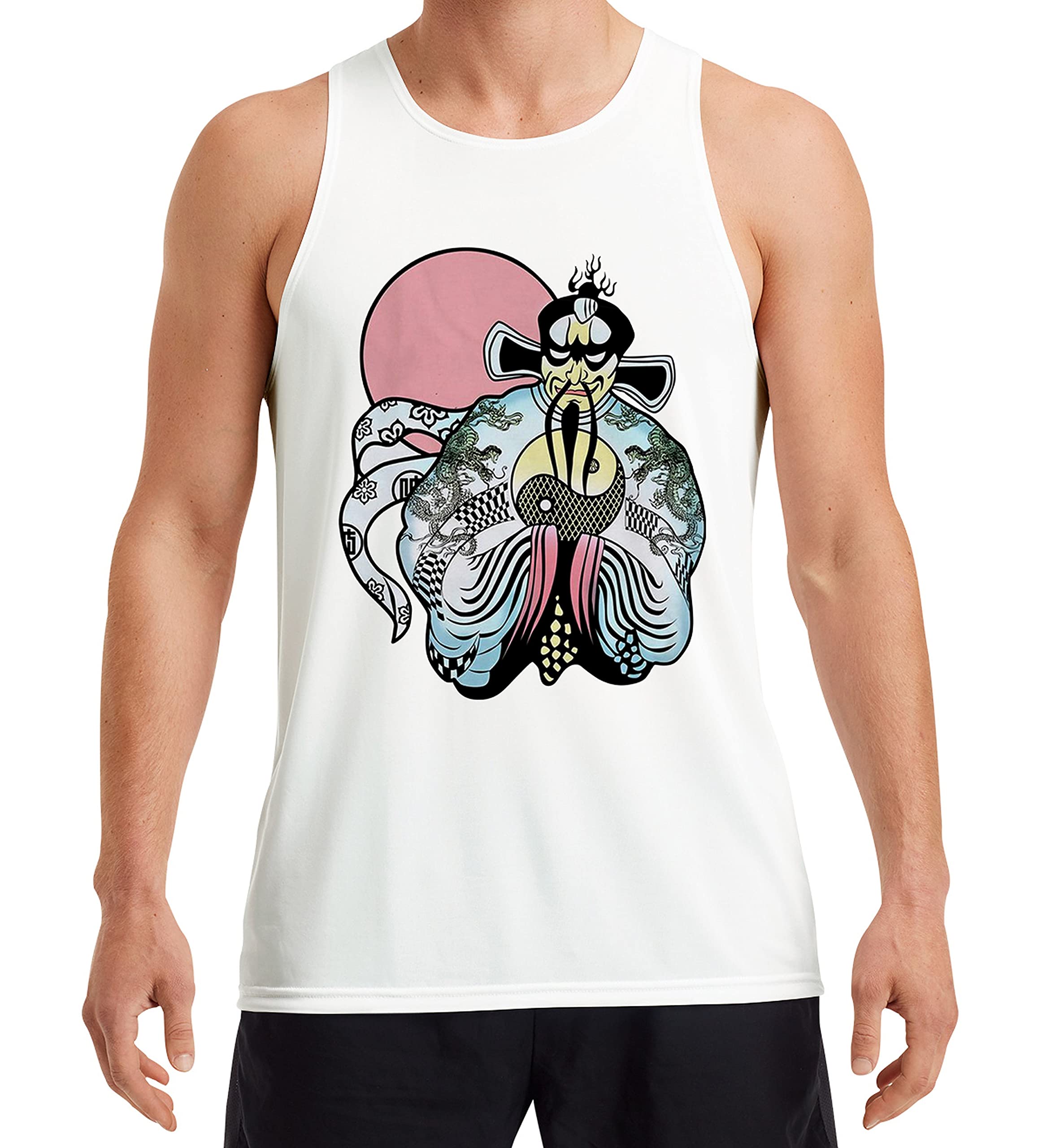 Reality Glitch Big Trouble Vest Novelty Movies Fancy Dress Costume (White-Small)