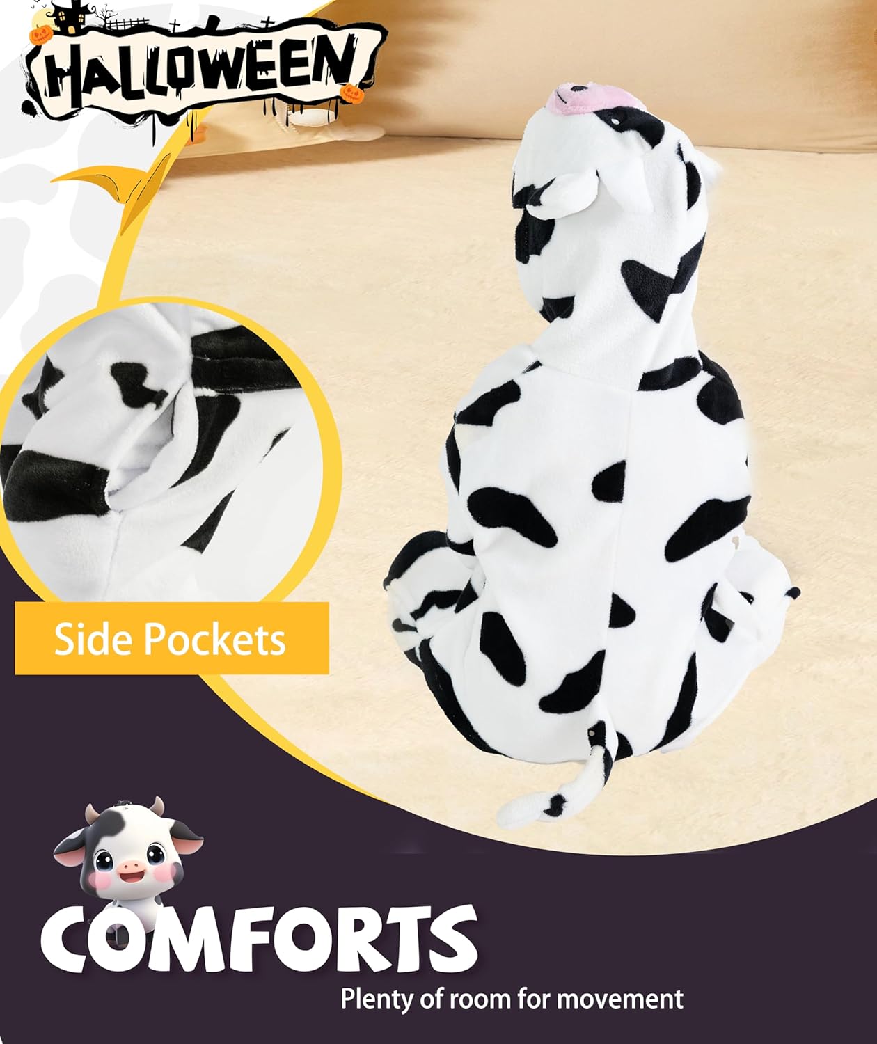 Halloween Toddler Animal Costumes for Kids Baby Boys Girls Onesie 18M-8 - Image 4