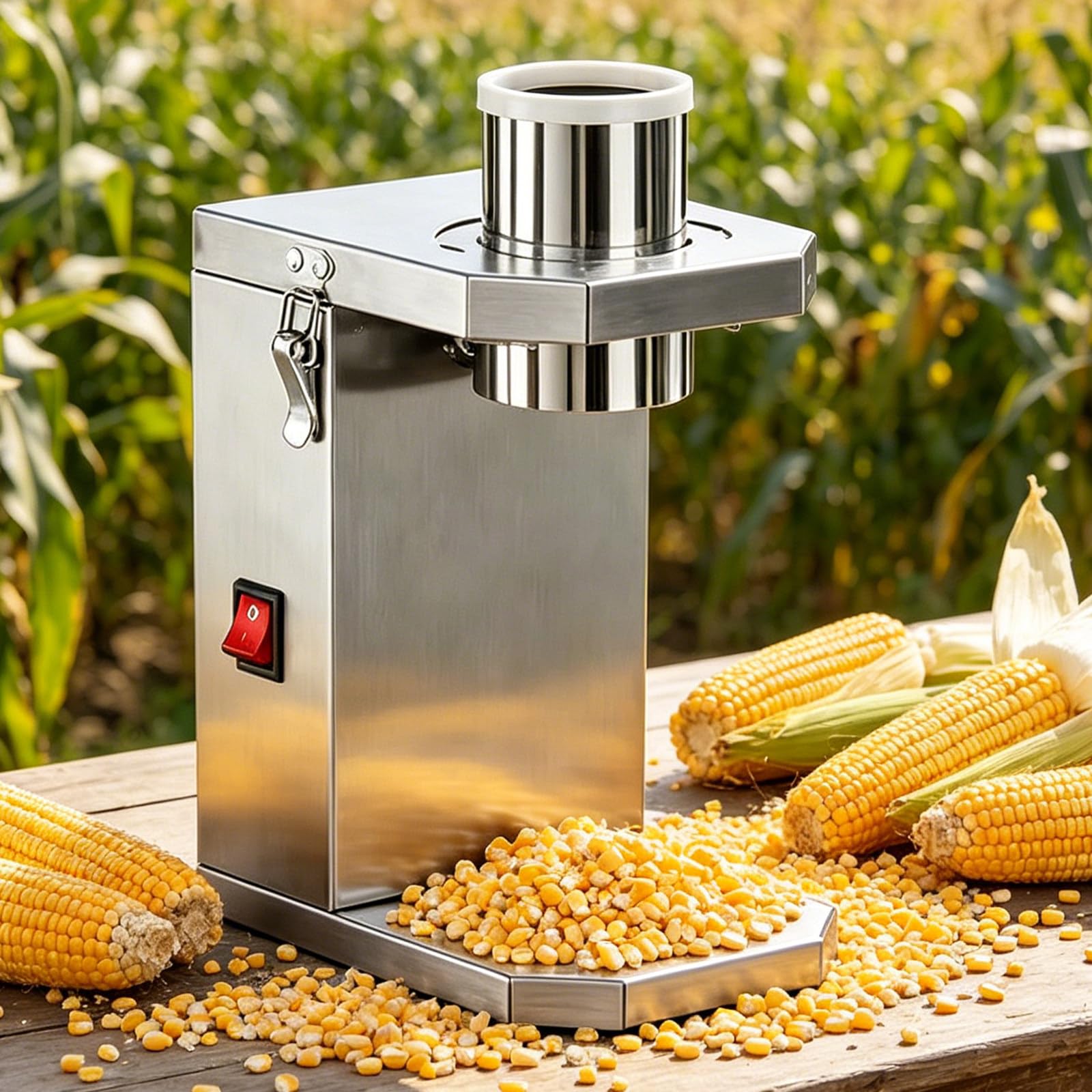 TozMvi Corn Peeler & Stripper for Corn on the Cob – 40W Electric Corn Threshing Machine,Corn Sheller, Corn Cob Stripper Tool for Home Kitchen