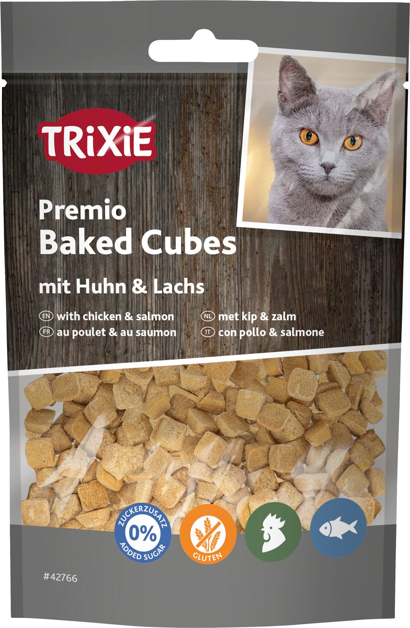 Trixie Friandises Naturelles pour Chat au Poulet et Saumon - 50 g