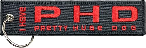 Moto Loot Llavero de perro para cachorros, llavero para llaves, regalo, regalo y amante de los perros (I Have A Pretty Huge Dog), Tengo un perro
