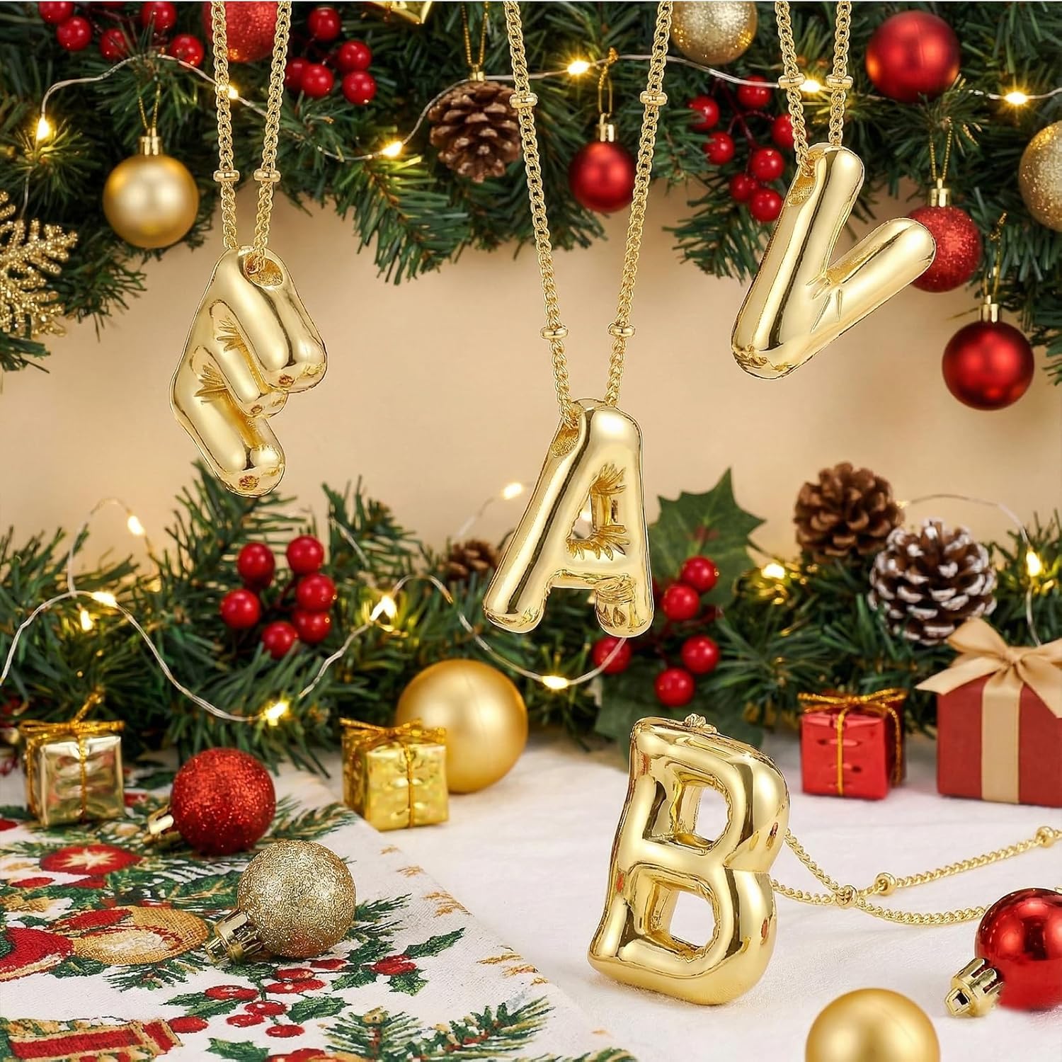 Initial Necklace for Women 18K Gold Plated Letter Necklace Jewelry Gift with Initials - Image 8