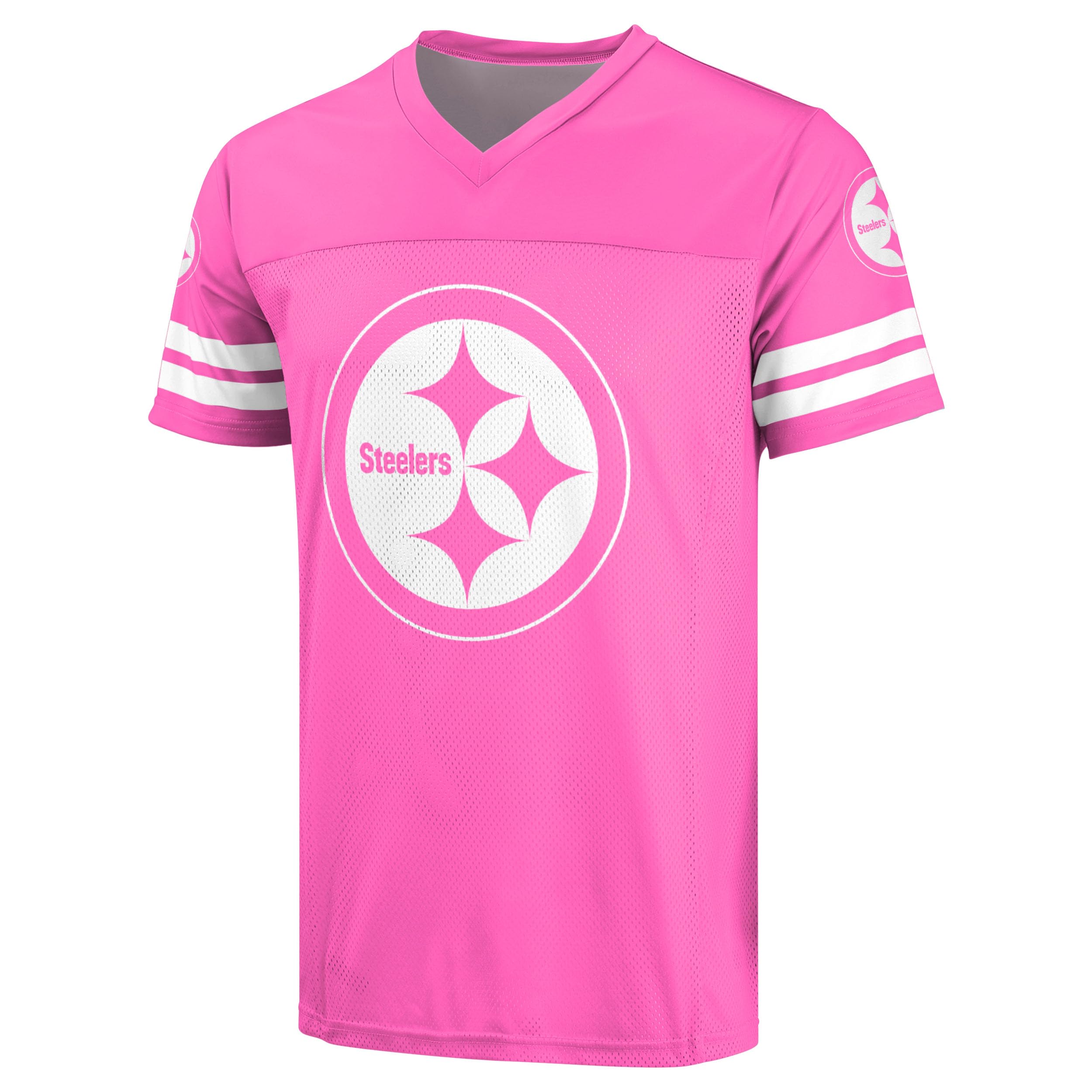 FOCO NFL Damen Offizielles Lizenzprodukt Primary Logo Pink Game Day Fußballtrikot