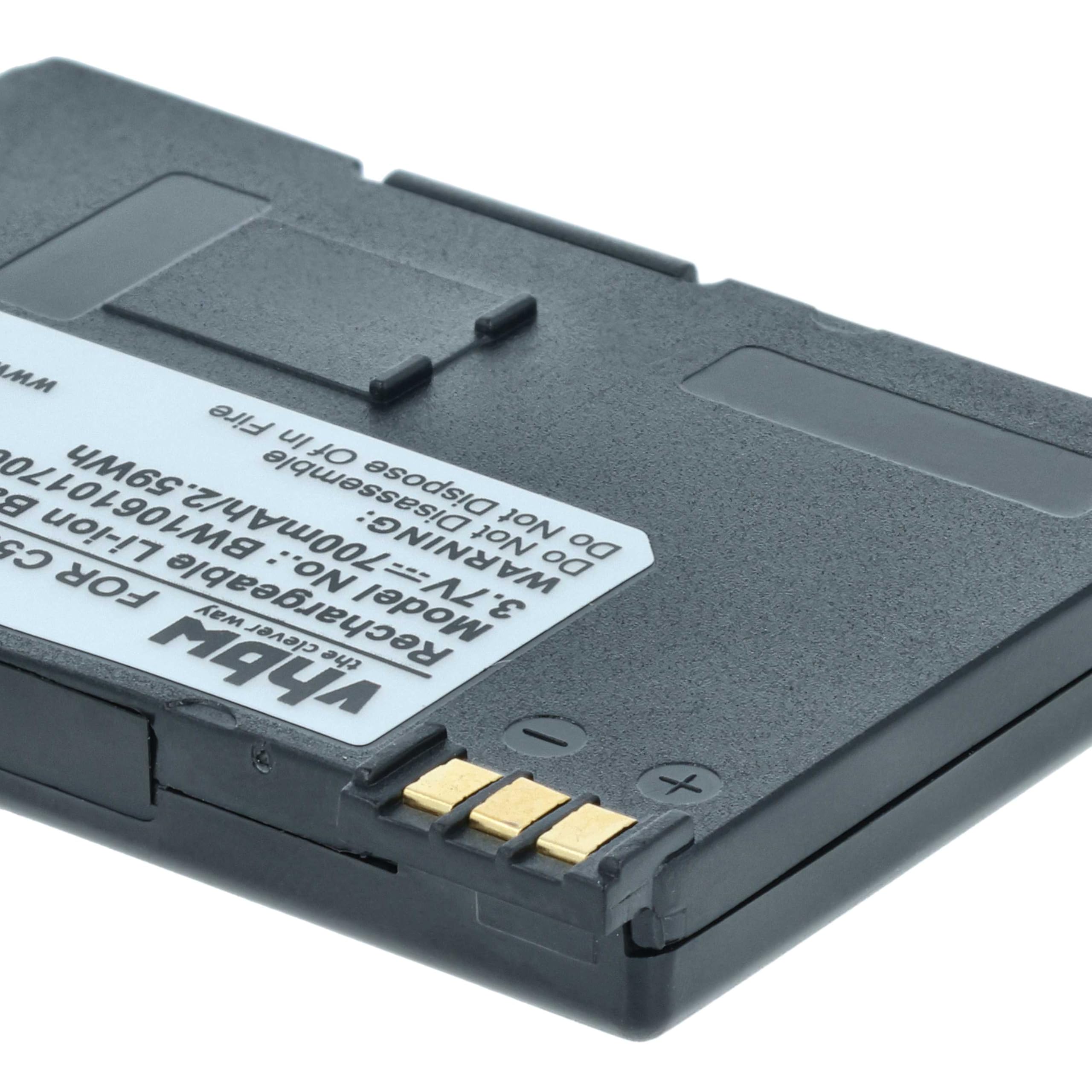 vhbw 2 x bateria kompatybilna z Siemens Gigaset SL3, SL37H, SL2 Professional, SL37, SL370, SL375 telefon stacjonarny bezprzewodowy (700mAh, 3,7V, Li-Ion)