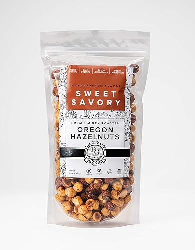 Miniatura 2 de Oregon Avellanas naturales, Farm Fresh y Direct Sweet Savory Premium Dry Roast Avellanas - Certificado Kosher - Bolsa de 1 libra