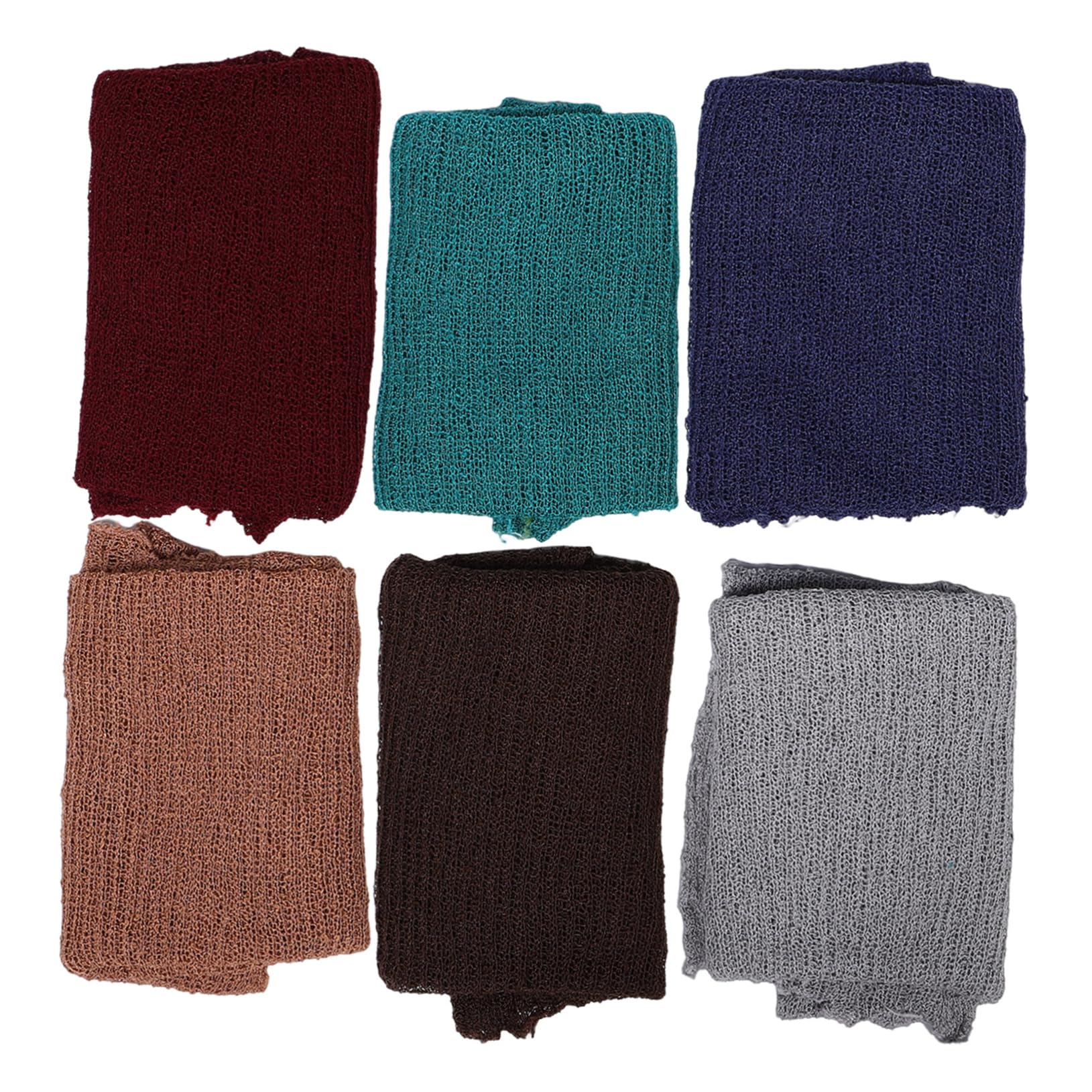 TOYANDONA 6 Piezas Mantas para Envolver Recién Nacido y Elástico Mantas Unisex para Fotografía Infantil Colores Encantadores para Sesiones Fotográficas y Versátil