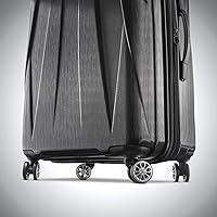 Vista 4 de Samsonite Centric 2 - Set de maletas rígidas expandibles con ruedas giratorias duales, Negro