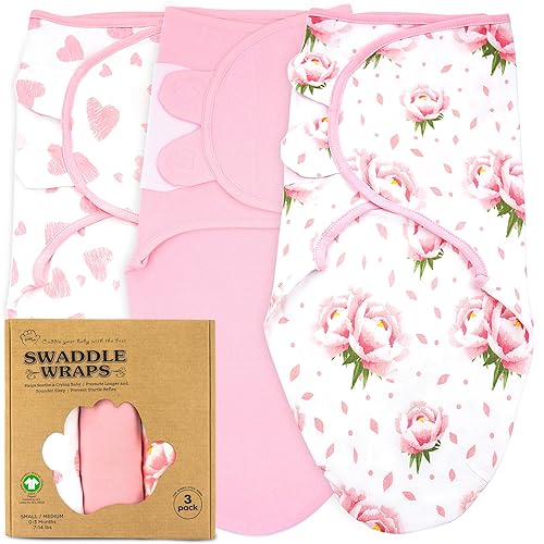 Miniatura 1 de Manta envolvente para bebé, paquete de 3 sacos para recién nacidos, pañales para bebés de 0 a 3 meses, pañales para recién nacidos, saco de dormir