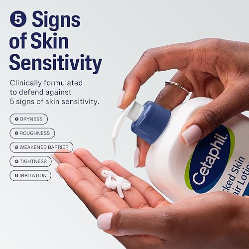 Miniatura 3 de Cetaphil Loción reparadora de piel agrietada, 16 onzas, para piel muy áspera y agrietada, sensible, hidratación 24 horas, protege e hidrata la piel