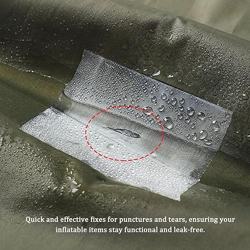 Miniatura 3 de Medsuo Kit de reparación de parches de piscina de poliuretano termoplástico (10 unidades), impermeable, para colchón de aire, casa de rebote, tienda