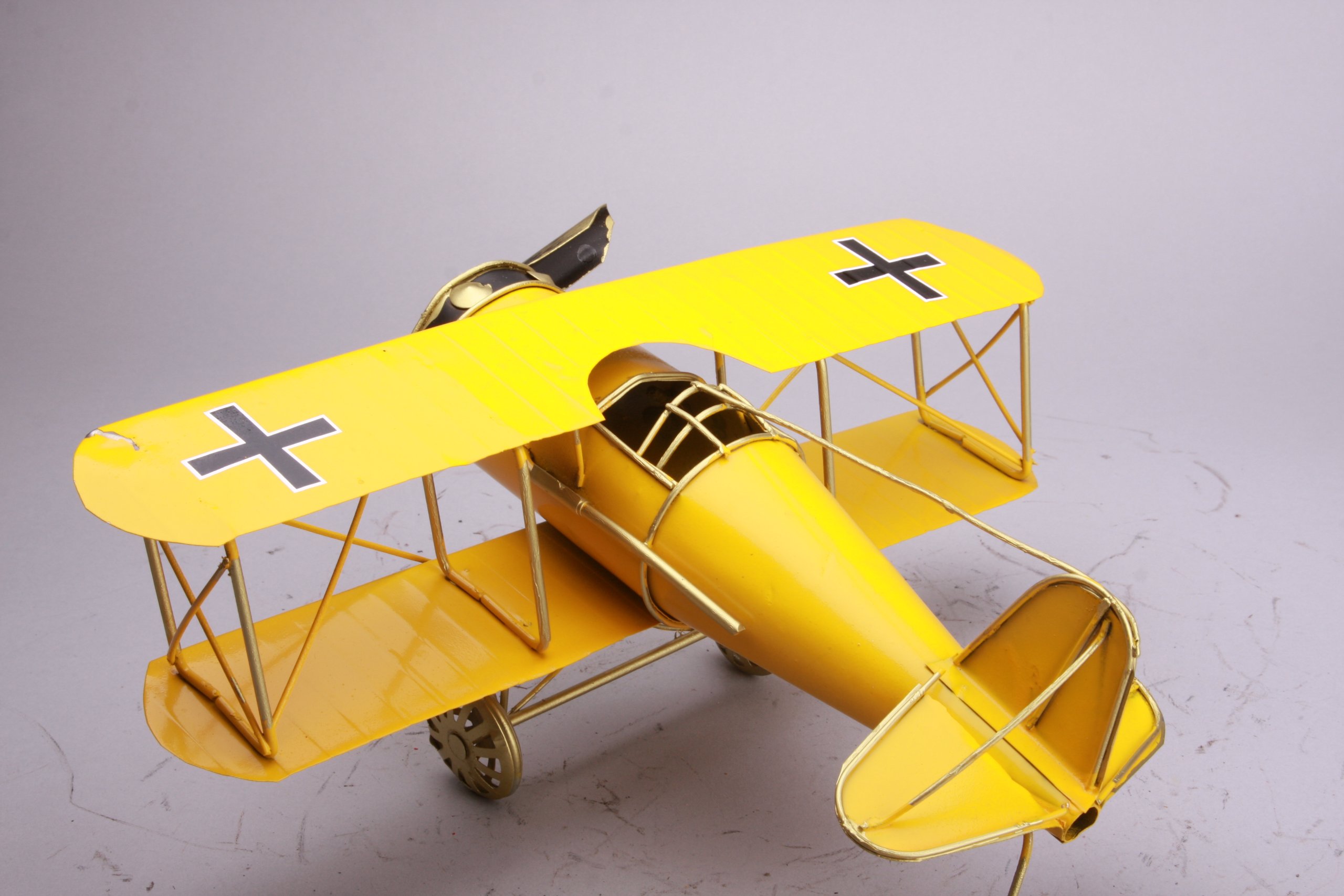 アンティーク　レトロブリキ複葉飛行機 楽天市場】飛行機 複葉機 置物 レトロ ブリキ 赤 インテリア