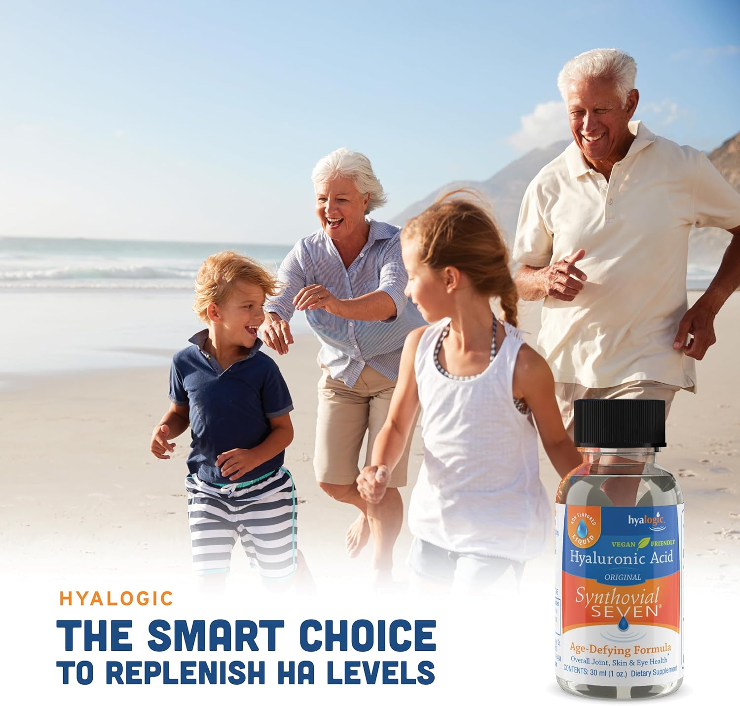 Hyalogic Synthovial Seven - Oral Hyaluronic Acid Supplement 1oz - Liquid HA Supports Skin, Eye, and Lip Hydration - Vegan, Gluten Free 1 Ounce - Image 5