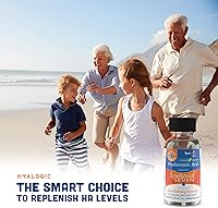 Vista 5 de Hyalogic Synthovial Seven - Suplemento oral de ácido hialurónico de 1 oz - Liquid HA apoya la hidratación de la piel, los ojos y los labios, vegano