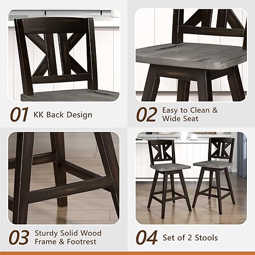 Miniatura 42 de Homelegance - Bancos Gris envejecido/blanco,Negro -,https://www.amazon.com/dp/undefined