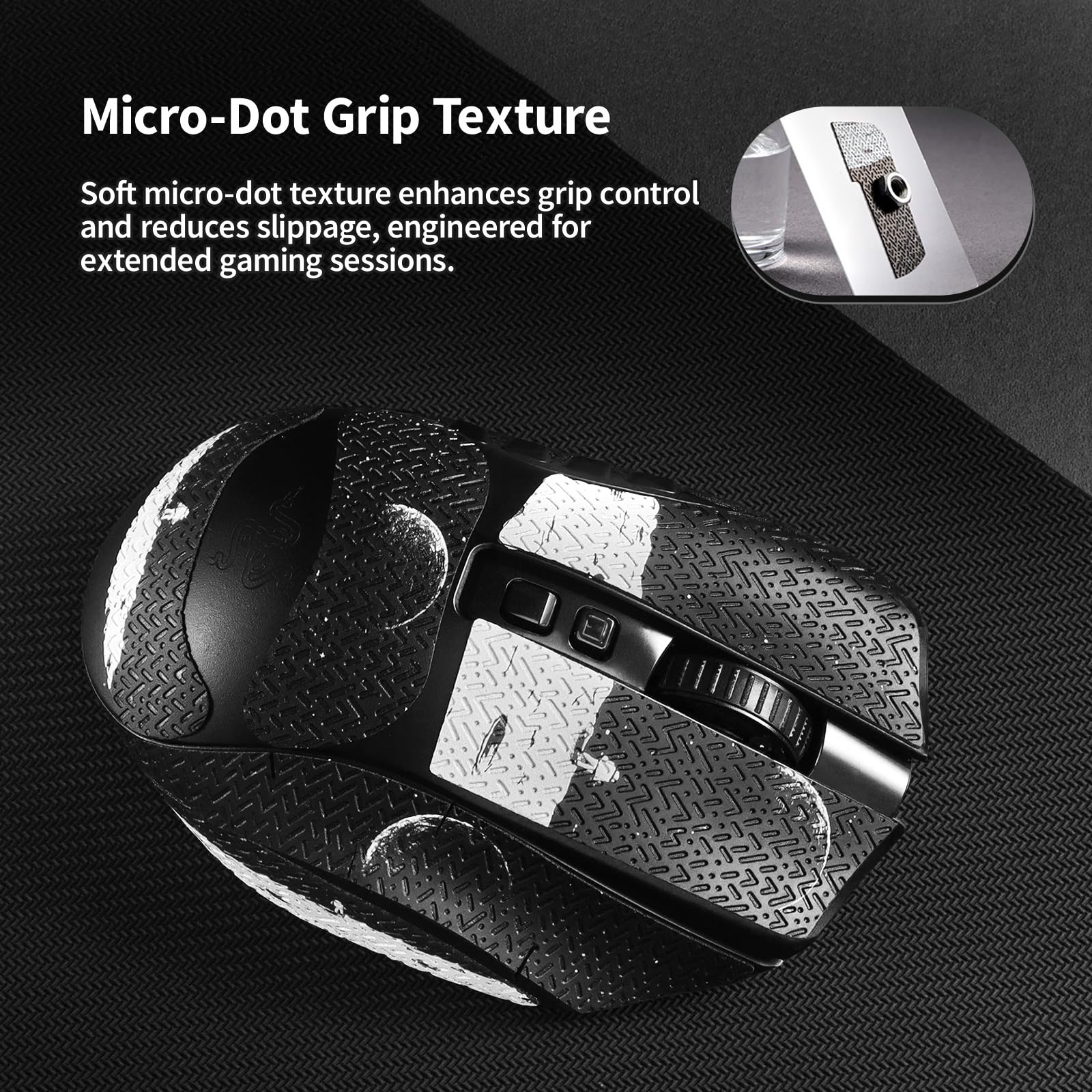 Amazon.co.jp: immoenuc マウスグリップテープステッカー Razer Naga