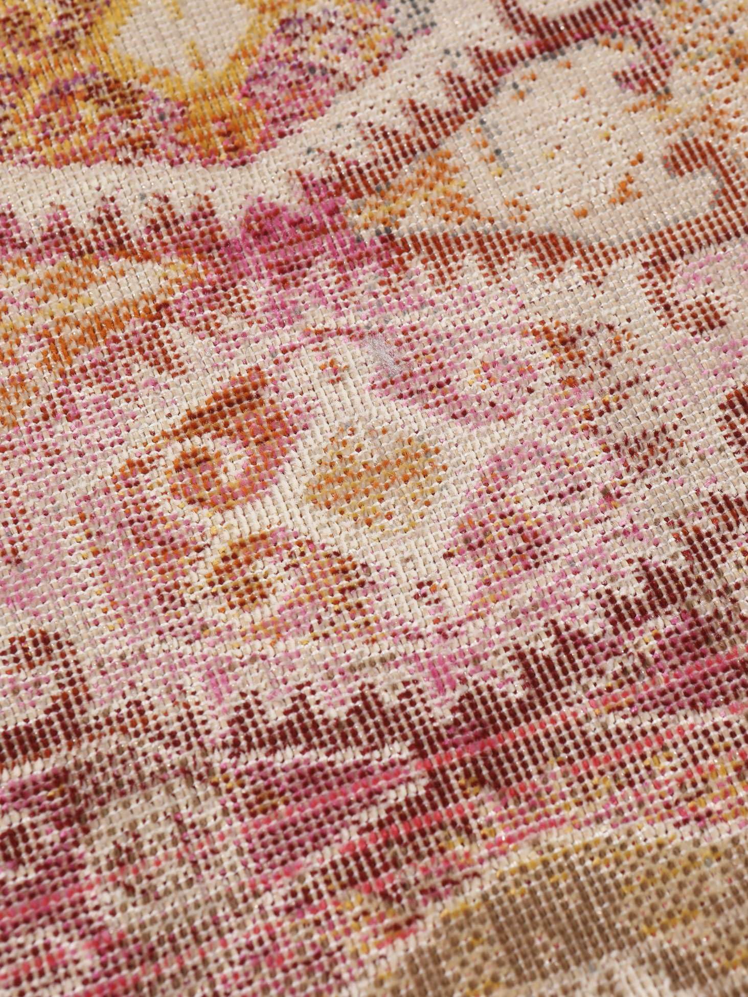 RugVista Nenax, Dywan, Nowoczesne, 200 x 300 cm, Prostokąt, Niski, Pokój dzienny, Kuchnia, Prać wyłącznie ręcznie, oeko_tex_100, Czerwony/Różowy