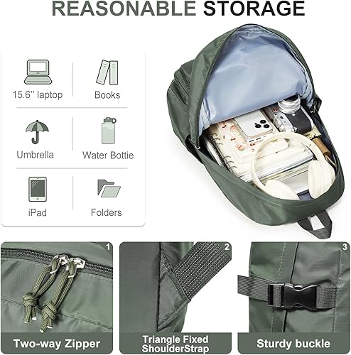 Miniatura 3 de weradar Bonita mochila para adolescentes y niños, mochila de viaje para estudiantes intermedios, mochila casual para mujeres y hombres, mochilas