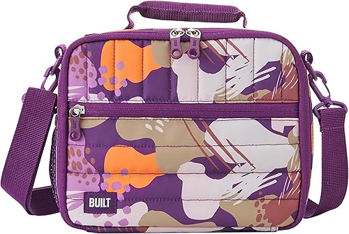 Miniatura 7 de BUILT Lonchera de poliéster resistente al agua, ligera, aislada y reutilizable, con correa ajustable desmontable, color verde bosque