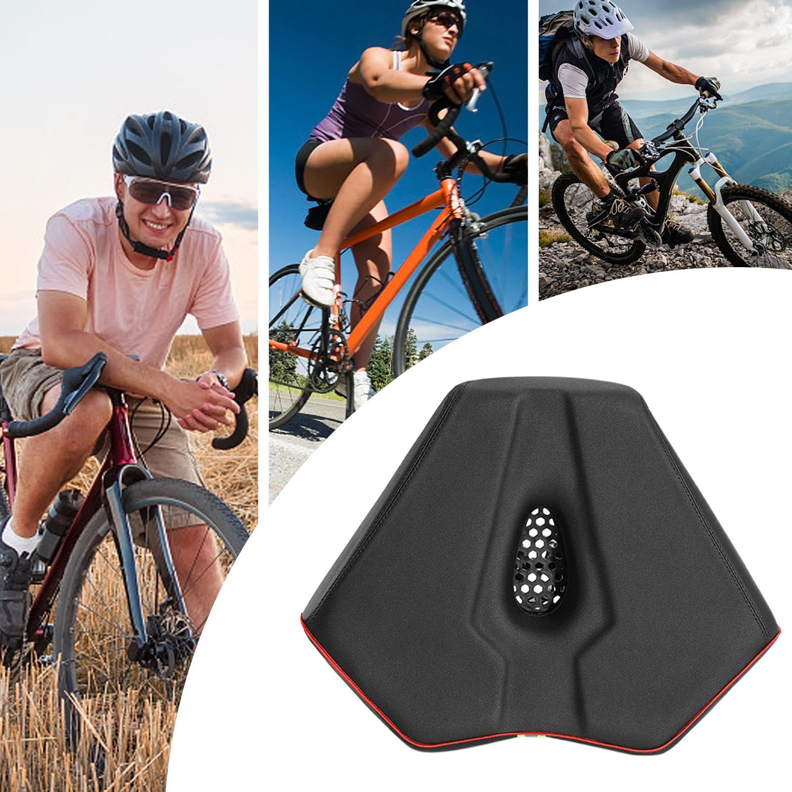 Asiento de bicicleta de montaña, acolchado y cómodo con absorción de impactos, accesorios de ciclismo ergonómicos y gruesos para montar al aire libre, viajes, excursiones