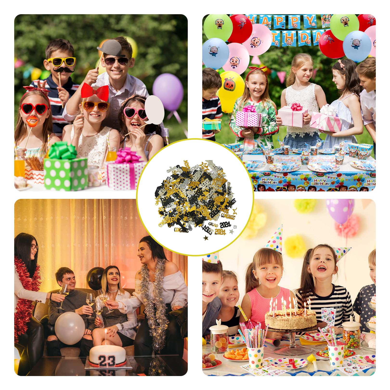 Carte Anniversaire 18 Ans Chemin De Table D'Anniversaire Noir Et Doré à Confettis - 180x34 Cm Edition Collector