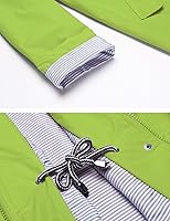 Vista 5 de Lomon - Chaqueta impermeable larga con capucha para mujer, forro cortavientos, chaqueta de viaje, S-XXL