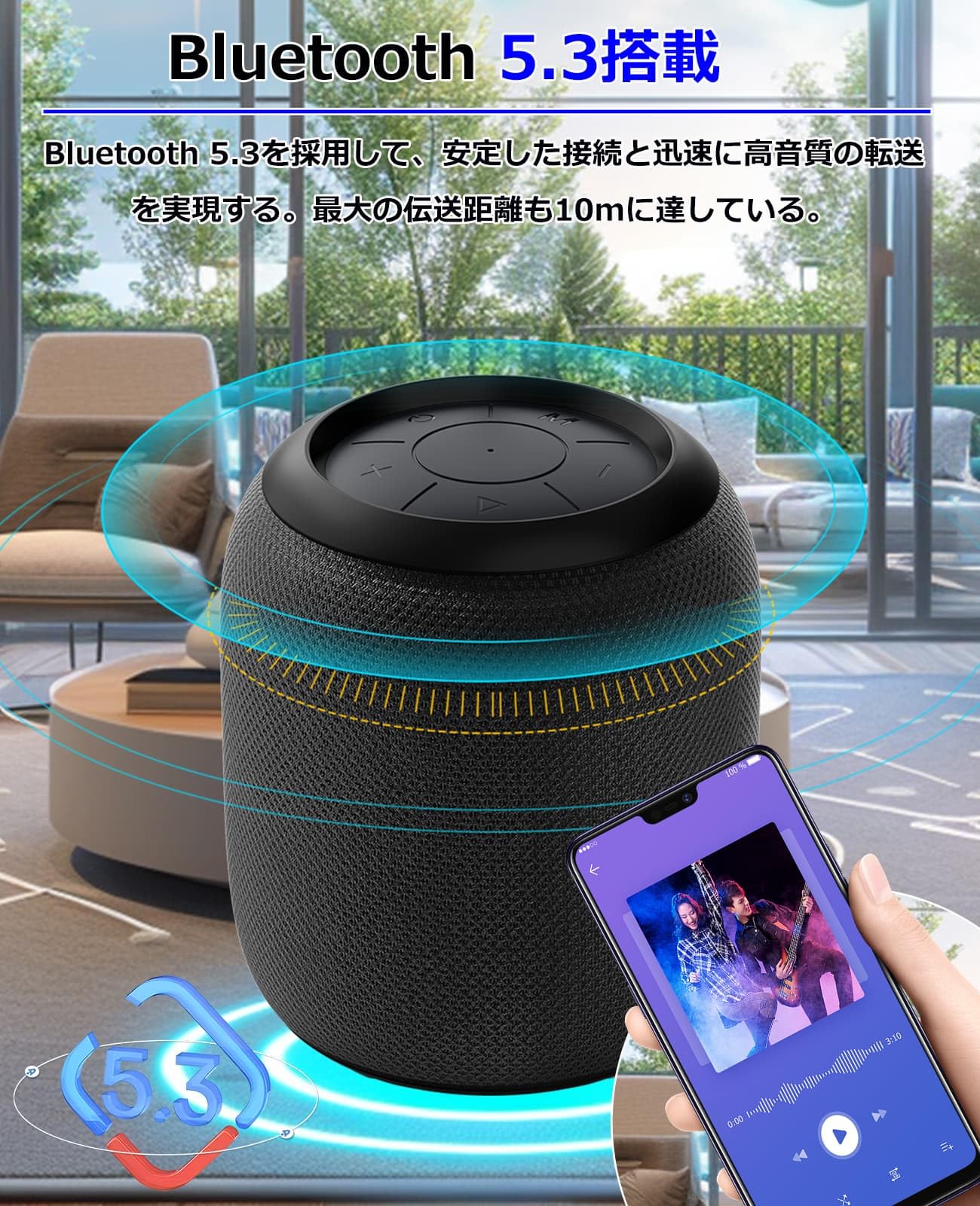 Amazon.co.jp: Bluetooth スピーカー ワイヤレススピーカー 【2026年新