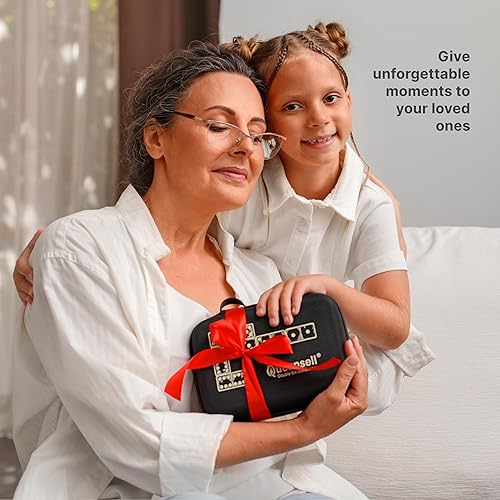 Miniatura 7 de Queensell Juego de dominó para adultos con 4 bastidores de dominó  Juego de dominó doble de 6 con soporte para dominó, juegos de mesa clásicos para