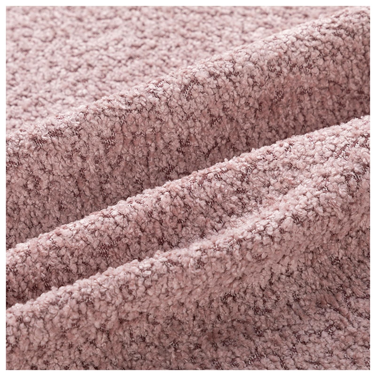 Materiał polarowy Sherpa Tkanina owcza, miękka tkanina ze sztucznego futra do robienia koców na sofę, narzut, kołder, pościeli, zabawek i projektów DIY, 50x148cm(Pink)