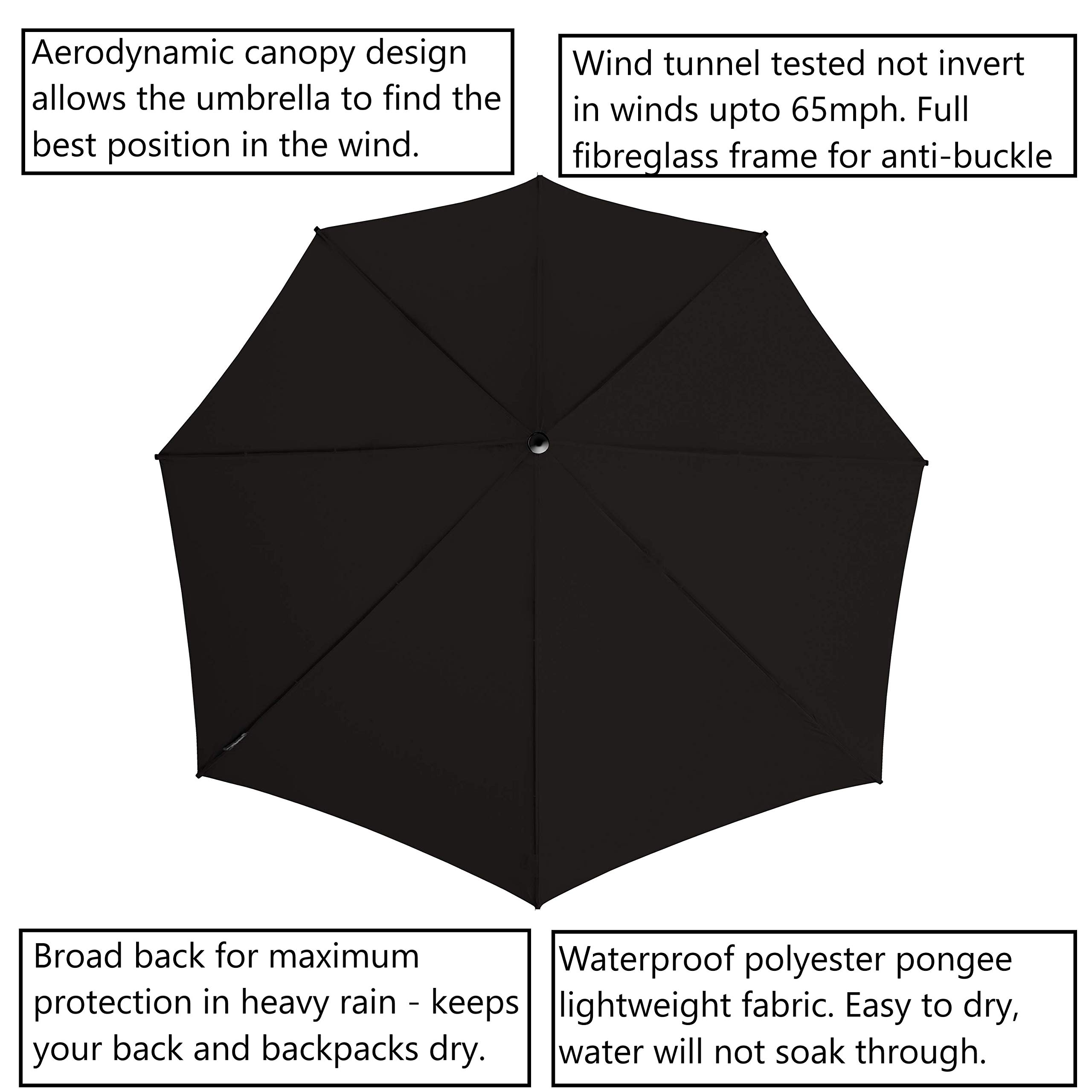 Parasol burzowy - aerodynamiczna wiatroszczelna - łatwa odporność na wiatry do 150 km/h, YELLOW FRAME, duża, parasol z wędkami, YELLOW FRAME, grand, Parasol z wędkami