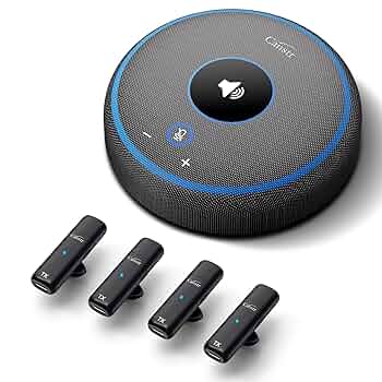 スピーカーフォン 会議用マイク 6つのラベリアマイクを備えたスピーカー 360 81JUEqwKoOL._UF350,350_QL50_.jpg