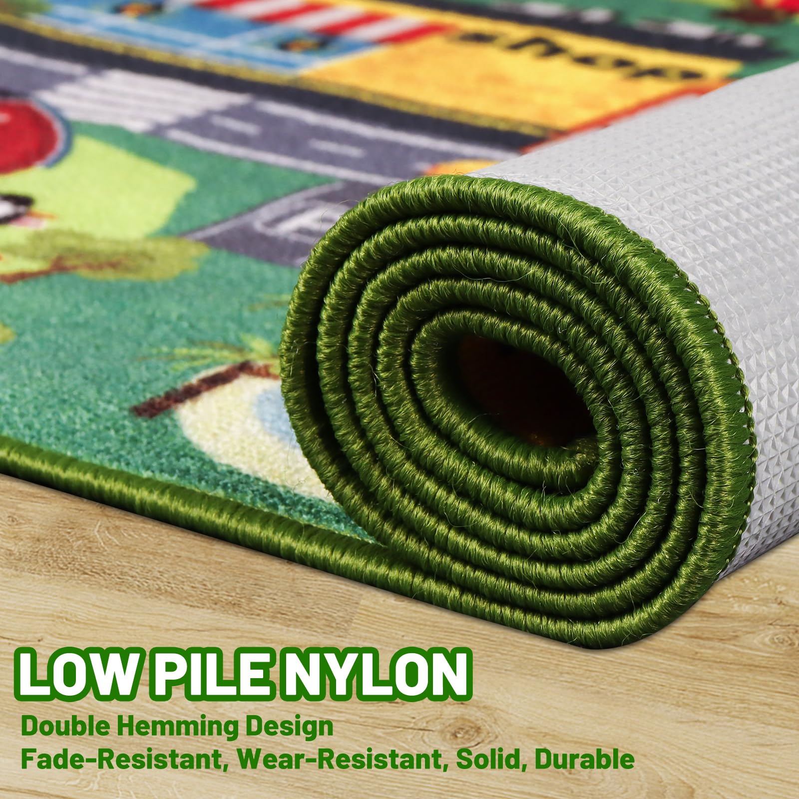 Tapis de jeu pour enfants, tapis de jeu pour voiture, tapis de jeu extra antidérapant, tapis de route de la circulation pour enfants, tapis de voiture éducatif pour salle de jeux, garçons