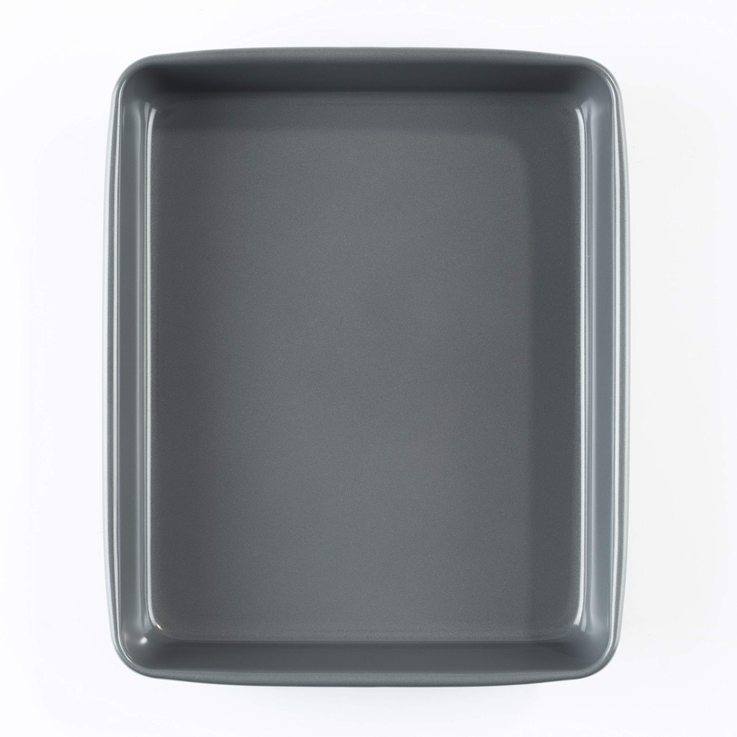 ProchefKB1011 Small Deep Roasting Tin, Premium Quality, Easy to Clean, Teflon Innovations Non-Stick Silicone Coating, Grey