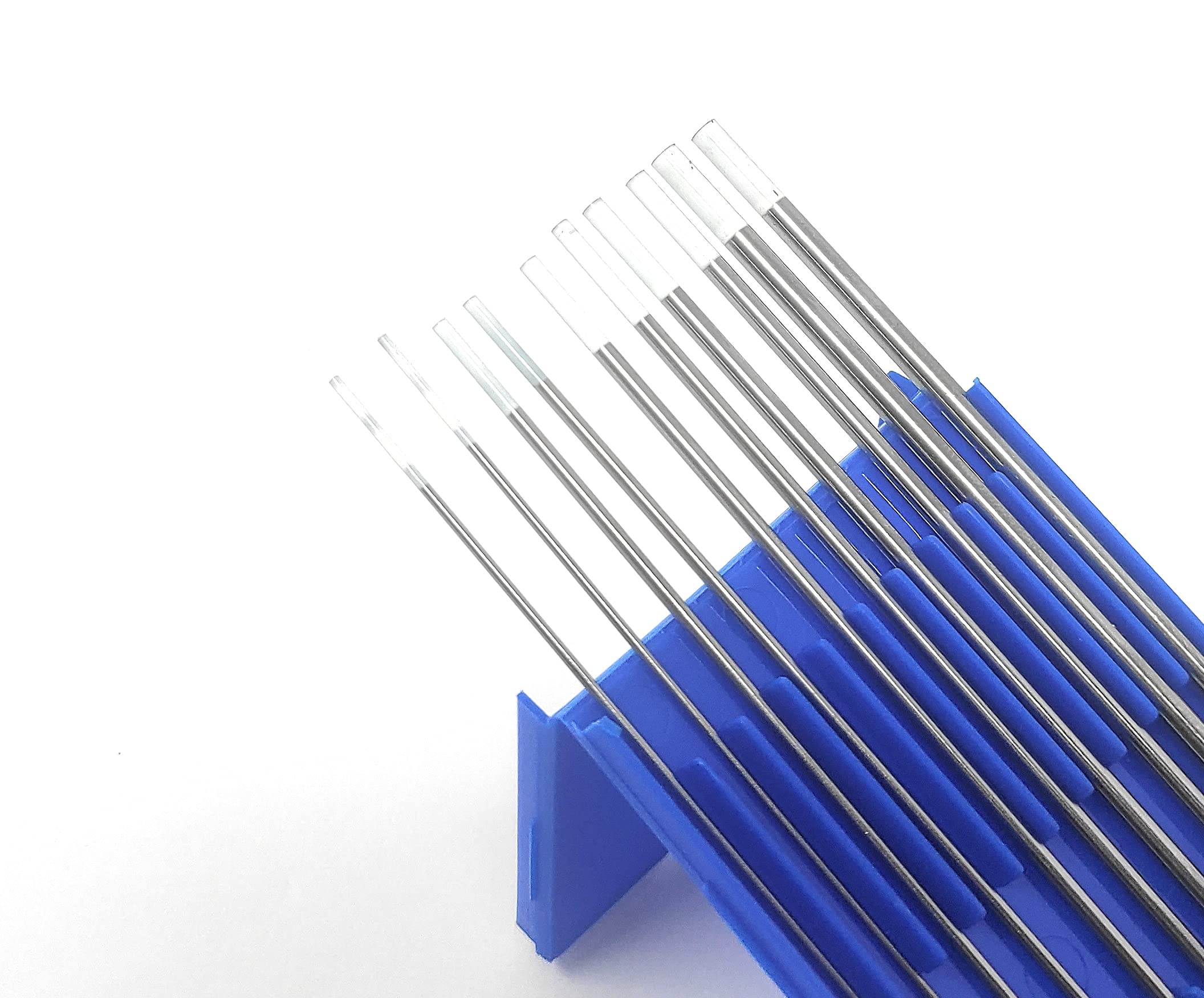 ELCAN Tungstenos soldadura TIG Zirconio 0.8% Blanco AZ8 profesional, electrodos soldadura para torcha TIG de 1,0 1,6 2,0 2,4 3,2 mm, 10 unidades - Dimensiones: 1,0/1,6/2,0/2,4/3,2 x 175 mm