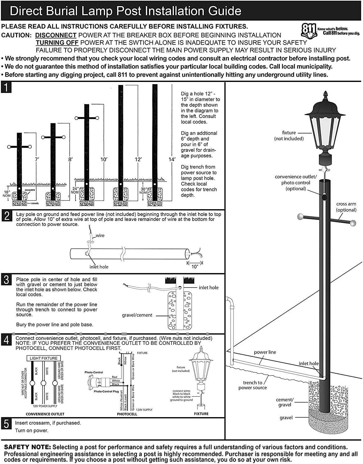 🛒 Crazy Deals Solus SP7-320-BZ 7' Outdoor Direct Burial Lamp Post with Cross Arm & Auto Dusk-Dawn Photocell, Fits 3 Post Top Fixtures, Includes Inlet Hole, Easy to Install, Corrosion & Weather Resistant, Bronze Best Deal Solus SP7-320-BZ 7' Outdoor Direct Burial Lamp Post with Cross Arm & Auto Dusk-Dawn Photocell, Fits 3 Post Top Fixtures, Includes Inlet Hole, Easy to Install, Corrosion & Weather Resistant, Bronze