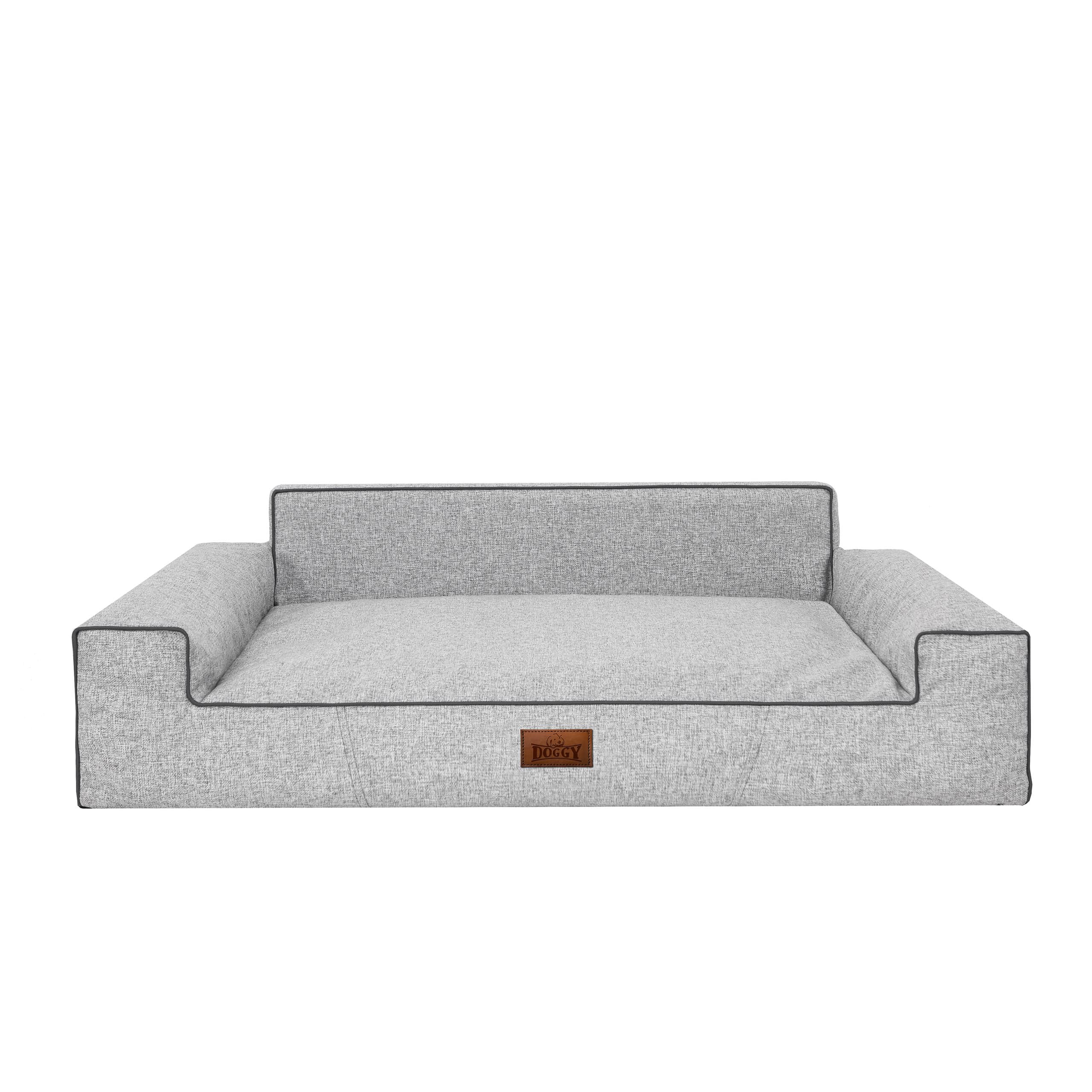 Hundebett Hundekissen Bett Kissen Haustierbett Hundeliegen Hundesofa Hundecouch Liegen Sofa Hundekorb Tierbett Weich, Asche, 116 x 78 cm