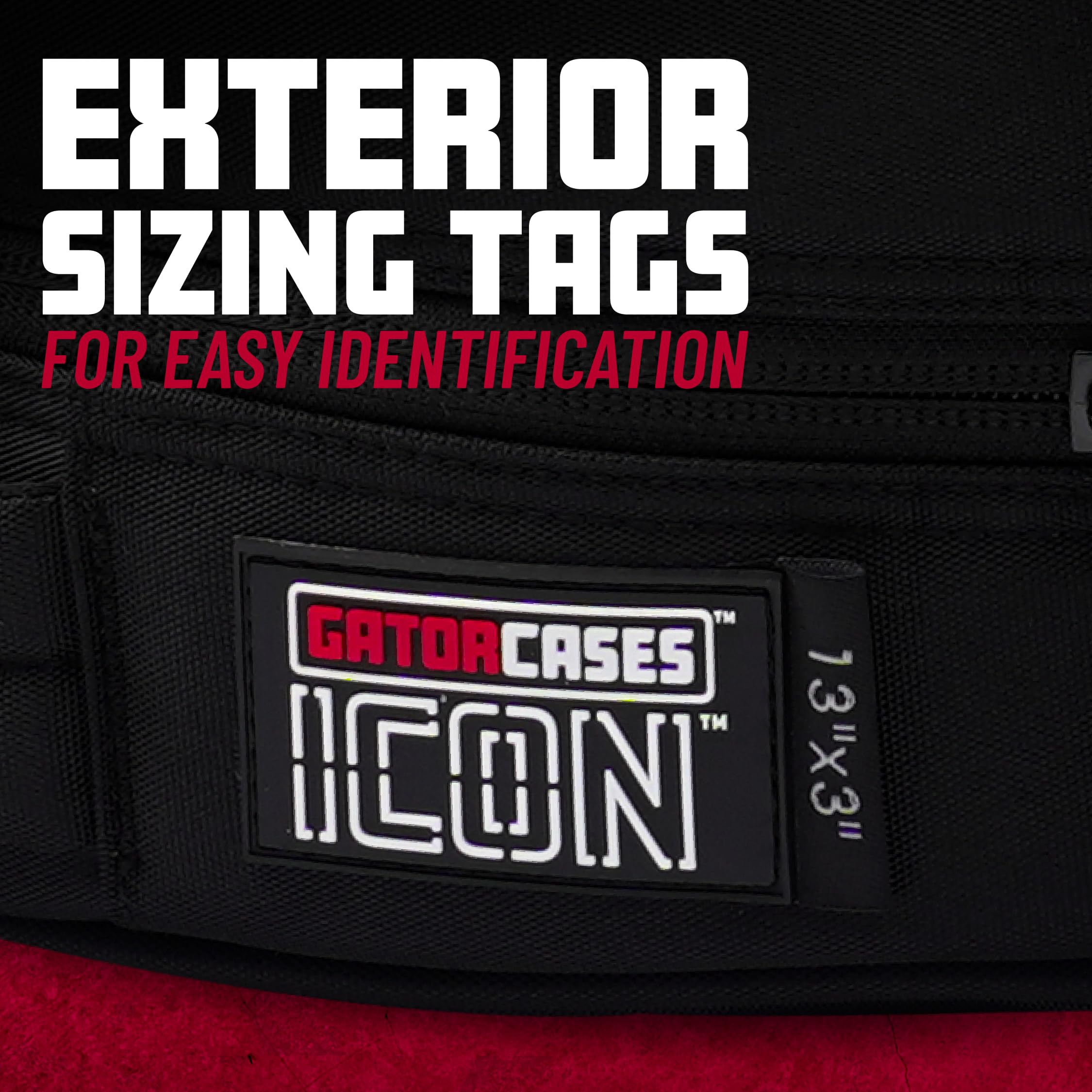 Gator Cases ICON Series Premium Snare Drum Bag | 14" x 6,5" | schwarz (GP-ICON-1465SD)