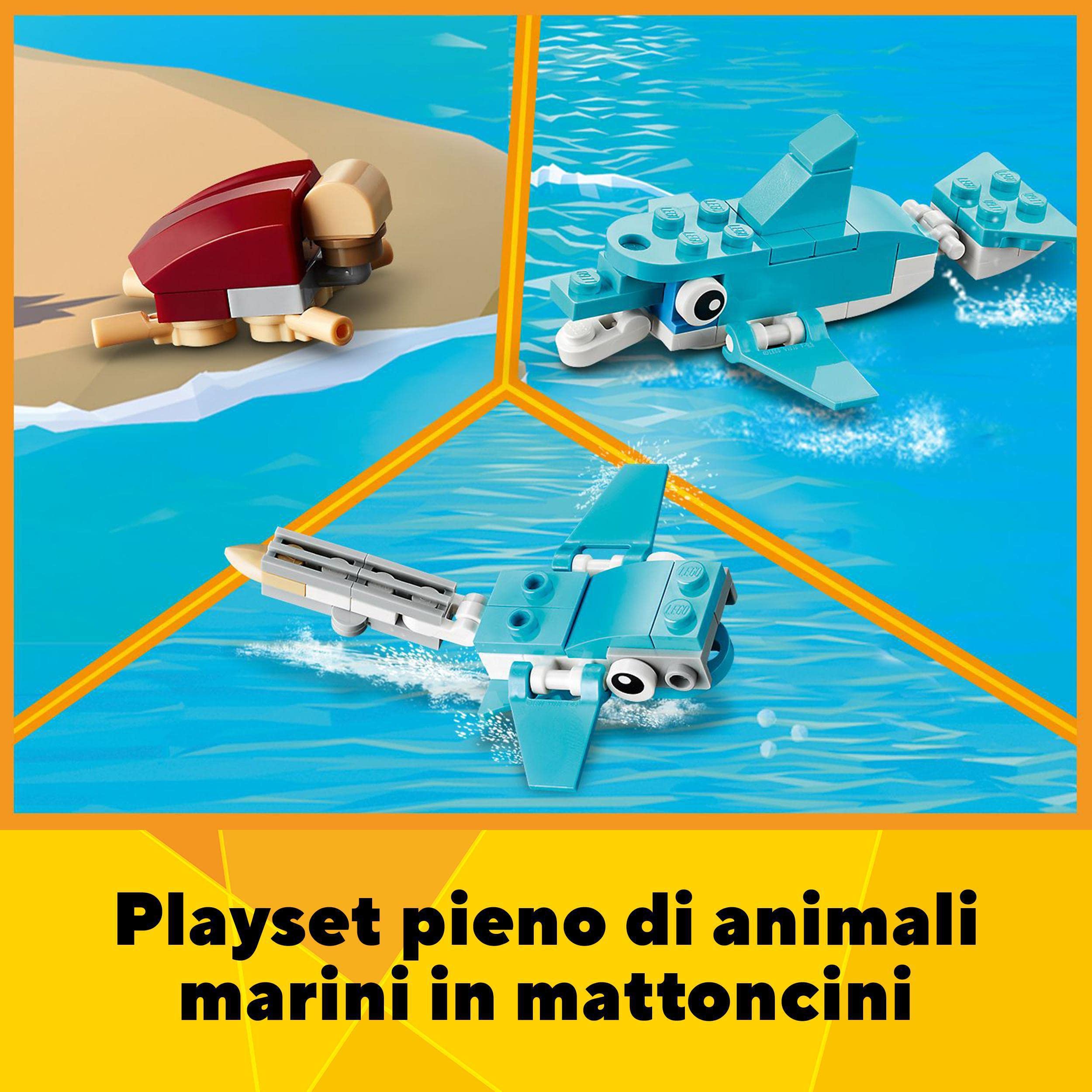 LEGO Creator Surfer Beach House, Kit di Costruzione in Mattoncini 3 in 1, Faro e Casetta con Piscina e Animali Giocattolo, Giochi per Bambini e Bambine da 8 Anni in su, Idea Regalo Creativa 31118