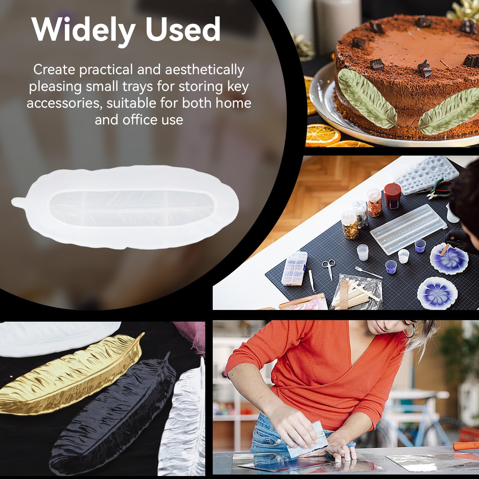 Stampo In Silicone Per Resina Fai Da Te, Forma Pietra, Fai Gioielli E Decori Per Torte, Riutilizzabile, Fustella Fai Da Te - 2