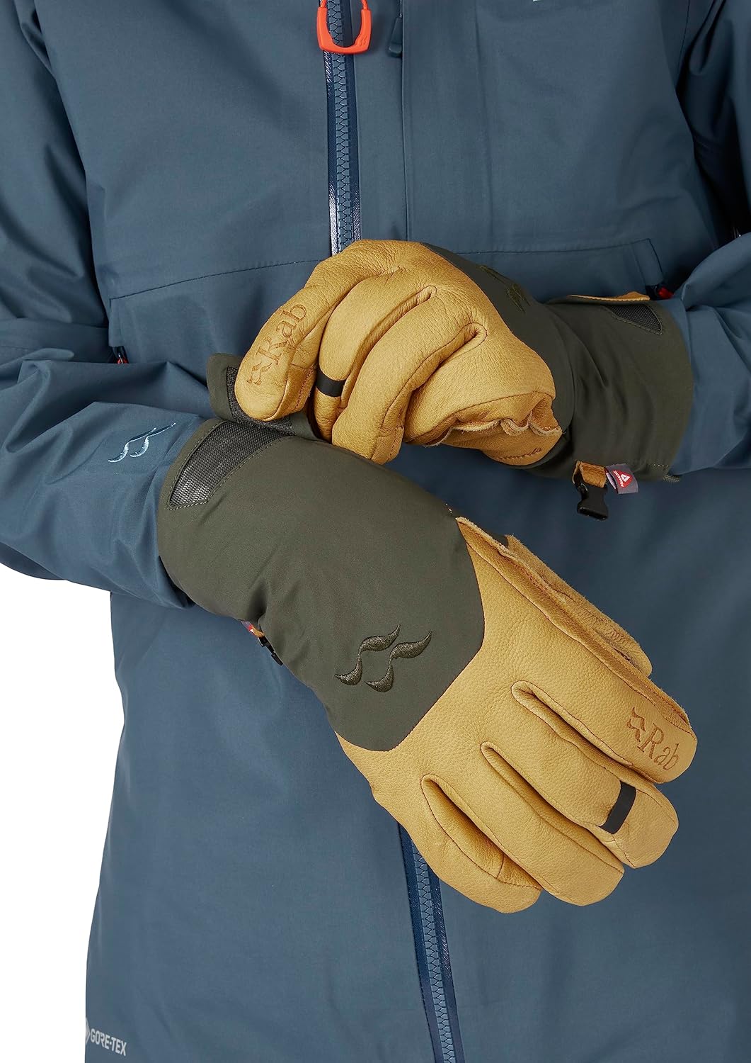 Rab Khroma Tour GTX Waterproof Breathable Gore-TEX Leather Gloves for Skiing, Climbing, & Mountaineering - Image 7