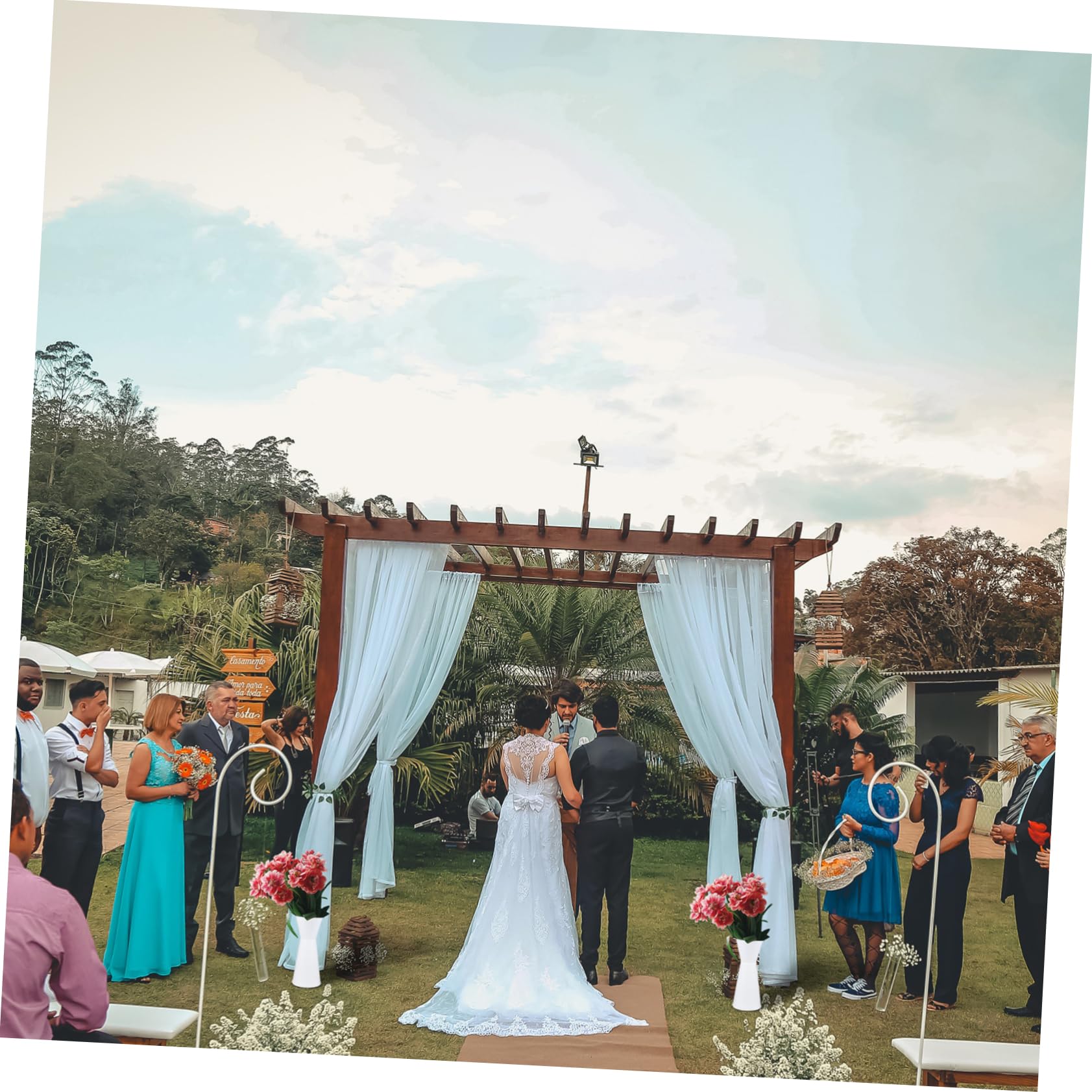 GRIRIW Flower Stem Holder Flower Bouquet Holder Valentine's Day Wedding Bouquet