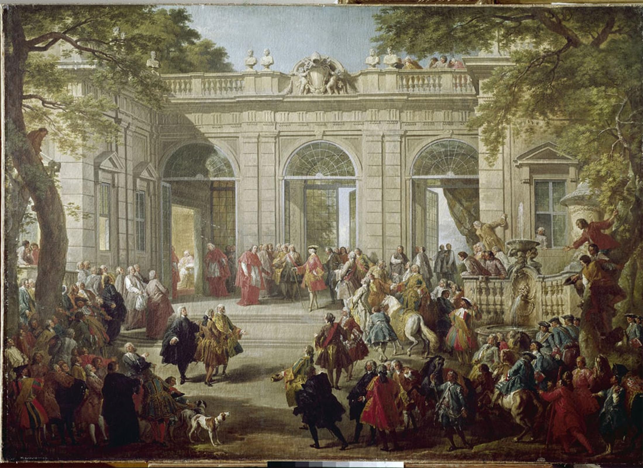 Cuadro en lienzo Carlo III de Pannini para renovar paredes vacías 5